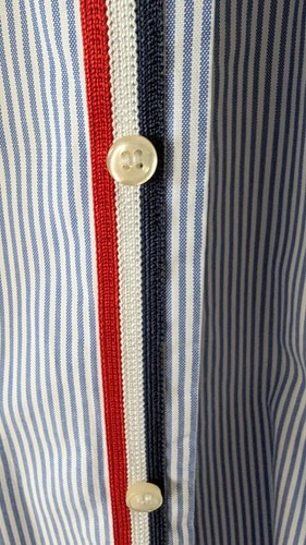 Paul & Shark, Hemd, Admiral`s, Gr. XL / 44 blau-weiß gestreift - Bild 3 von 7