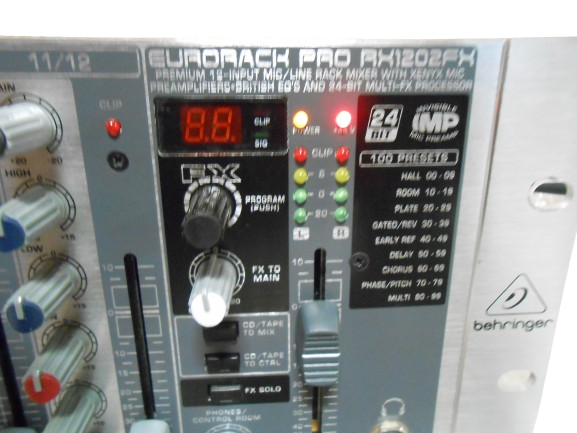 【美品】#681 BEHRINGER EURORACK PRO RX1202FX Behringer Eurorack Pro RX1202FX Rackmount Mixer with Effects
