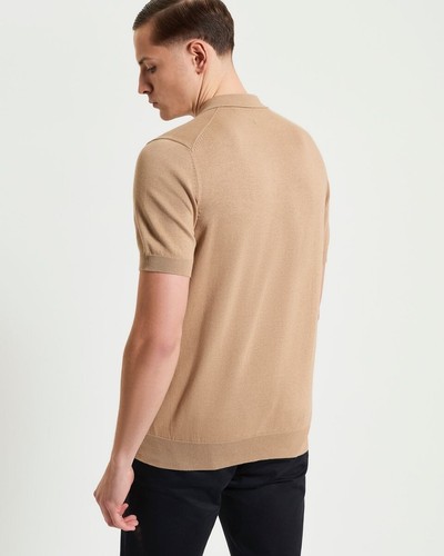 Camisa Polo Ben Sherman Tejida Manga Corta Para Hombre Inteligente Informal Cuello Jersey - Imagen 13 de 22