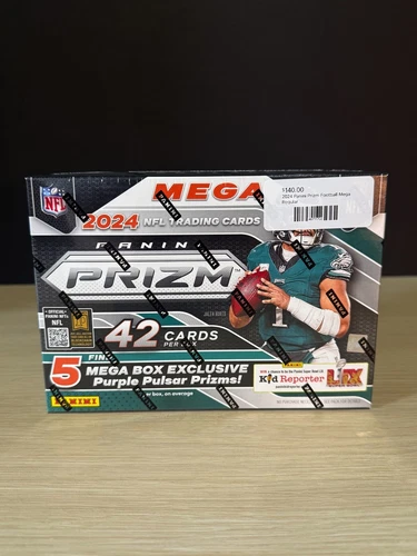 2024 PANINI PRIZM FOOTBALL FACTORY SEALED MEGA BOX NFL 