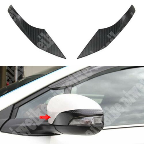 Carbon Fiber Texture Lower Side Mirror View Cover Trim For TOYOTA CHR 2016-2023 - Picture 3 of 4