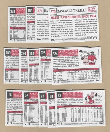 2008 TOPPS HERITAGE BLACK BACK PARALLEL - PICK ANY - UPDATED 07/11/24 - Picture 2 of 2
