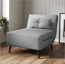 Dunelm single sofa bed chair grey - Used Once For A Few Hours