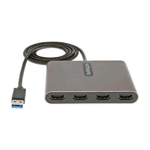 StarTech USB32HD4 USB 3.0 to 4x HDMI Adapter - External Video & Graphics Card - - Picture 3 of 8