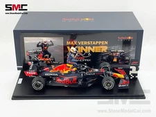 Red Bull F1 RB16B 33 Max Verstappen Monaco 2021 World Champion 1:18 Spark Figure
