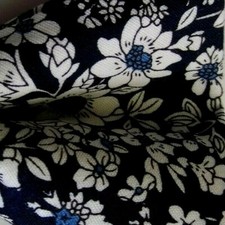 Bow Tie Men Pre Tied Blue White Floral Cotton Bowtie