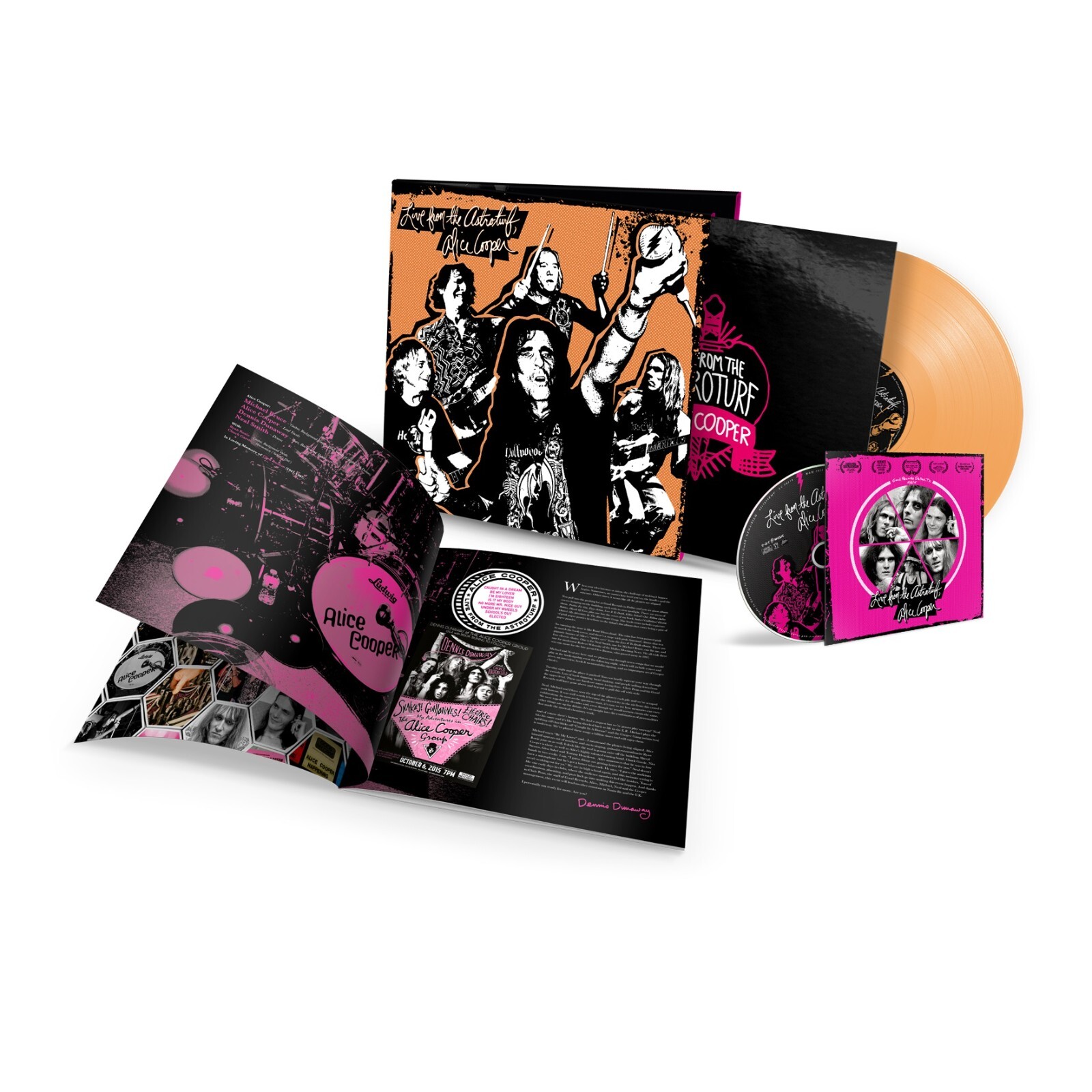 ALICE COOPER - Live From The Astroturf (2022) LP apricot vinyl + DVD pre order