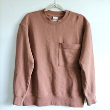 Zara Women's Brown Long Sleeve Crew Neck Outdoor Pullover Sweatshirt Size S