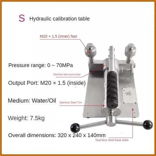 Portable Gas Pressure Pump Handheld Gas Pressure Source Calibration Station - Picture 23 of 27