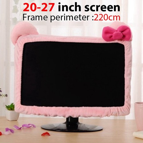 Rosa Computer-Monitor-Abdeckung, Monitor-Staubschutz, Dekorative Computer-S7426 - Bild 2 von 6