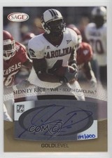 2007 SAGE Auto Football Auto Gold 114/200 Sidney Rice #A44 Auto 0af