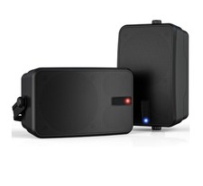 400W AC-Powered Outdoor Bluetooth Wall-Mounted Speakers IPX5 Black MZ-622 NEW