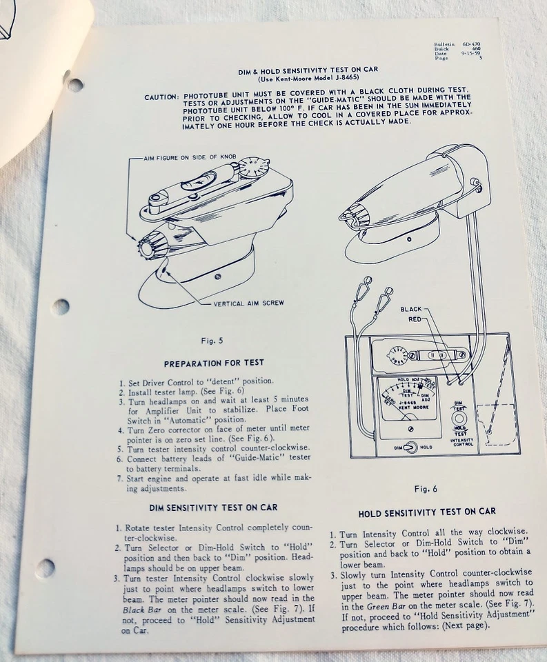 1960 Buick LeSabre Invicta Original GM Guide-Matic Service/Repair Info 60 NOS - Image 3 of 4