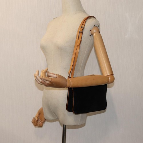 Céline Macadam Black Canvas Shoulder Bag Authentic - Picture 7 of 23