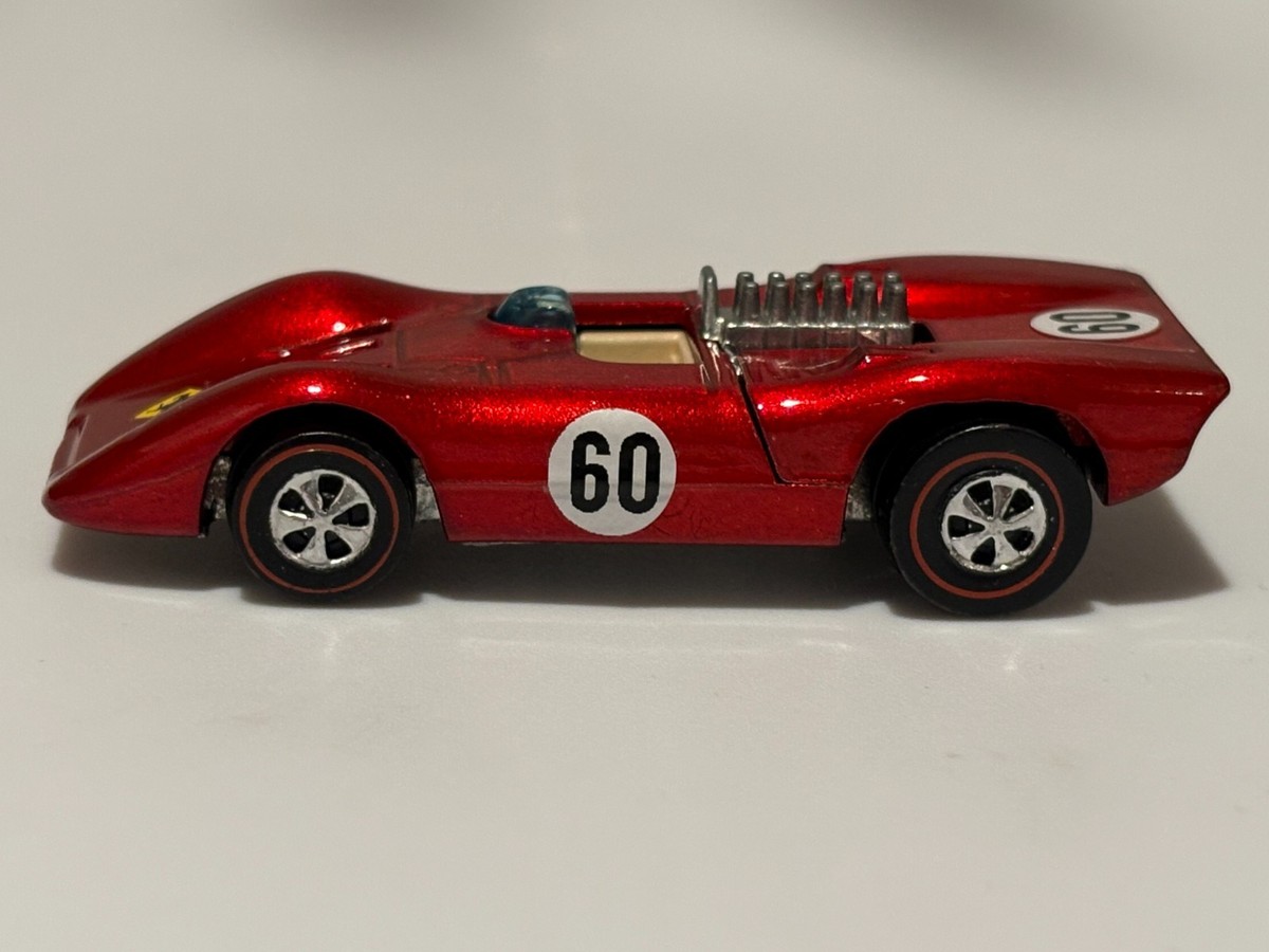 Vintage Hot Wheels Redline Ferrari 312P WHITE INTERIOR Restored | eBay