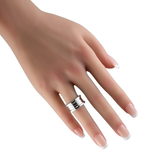 Bvlgari B.Zero1 18K White Gold Ring AN191026 - Picture 3 of 5