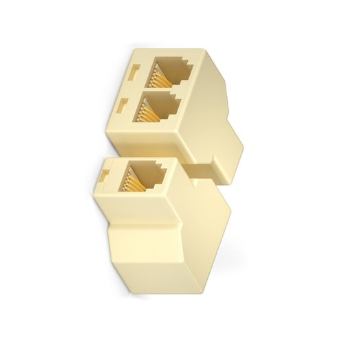 RJ11 Phone Connectors Telephone RJ11 6P4C/6P2C 2Way Adapter For Home Office Use - Afbeelding 6 van 8