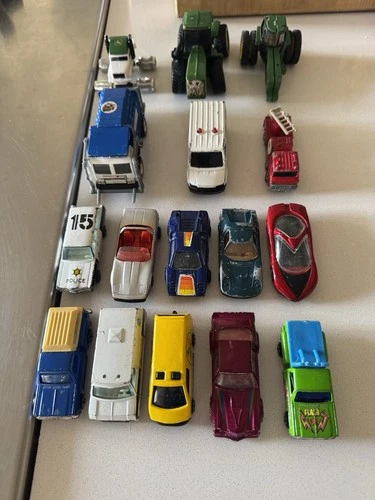 Vintage Diecast Toy Cars Vehicles Lot Deere, Tonka, Majorette, Tomika, Z 70s 80s