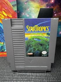 StarTropics (Nintendo NES, 1990) Cart & Nintendo Power magazine no poster.