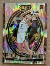 Aziaha James, Future Ice Prizm Rookie card #2 - 2025 Panini Select WNBA
