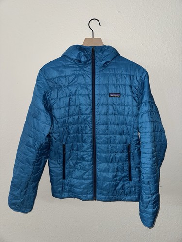 Patagonia - Men’s Nano Puff Insulated Hoodie Jacket Size Small Endless Blue