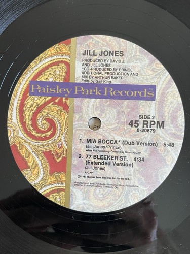 Jill Jones Prince Mia Bocca For Love 12" SinglesPark Records 1987 Vinyl Lot - Picture 7 of 10