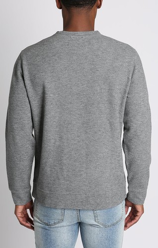Jachs New York Men's Pullover Size L Wool Blend Soft Crewneck Fleece Lined Gray - Picture 3 of 12