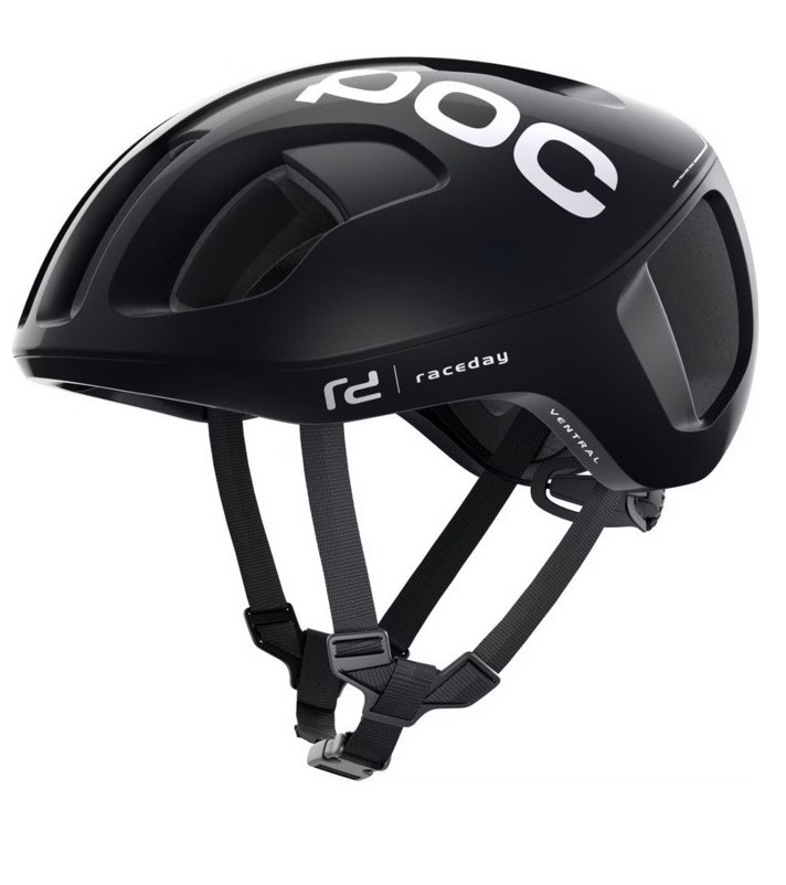 Casco de bicicleta de carretera Poc Ventral SPIN negro M