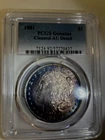 COIN USA 1881 PCGS CLEANED-AU MORGAN SILVER $