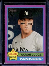 2025 Topps Heritage Aaron Judge Light Purple Bordered #380 Yankees