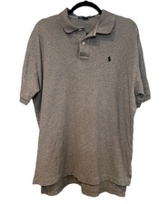 Men  s Polo Ralph Lauren Classic Fit Soft Touch Polo Shirt Heather Gray Sz Large