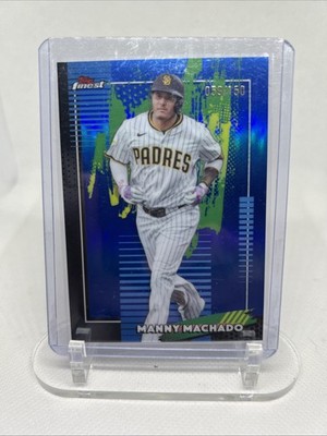2026 Topps Finest - Common Manny Machado #41 Blue Refractor /150