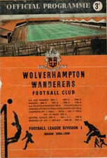 1958-59 WOLVERHAMPTON WANDERERS (Champions) v BLACKBURN ROVERS