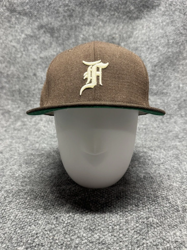 Fear of God FOG Essentials New Era 59FIFTY Pro Model Wool Cap Hat 7 7/8 Brown - Image 2 of 4