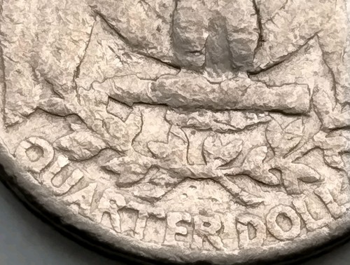 Washington Quarter Multiple Errors 1983 P Split Edge Coin Weight 5.58 Grams - Picture 9 of 13