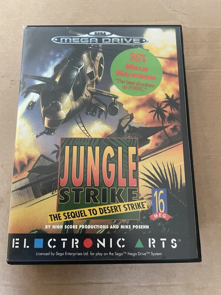 Sega Mega Drive Jungle Strike CIB Boxed Pal Version Fast Despatch Next Day  - Image 2 of 4