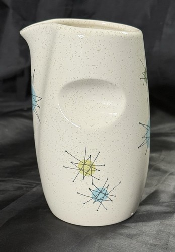 Brocca sciroppo aperta vintage Franciscan Atomic Starburst 5,5 pollici MCM RARA! - Foto 4 di 13