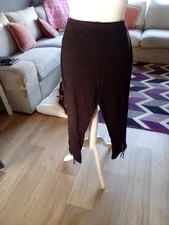 Ladies Size M Black Leggings With A Lace Up Design On The Bottom.