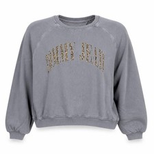 Tommy Jeans Damen Pullover Sweatshirt Gr&ouml;&szlig;e 2XL Grau Langarm Freizeit Logo