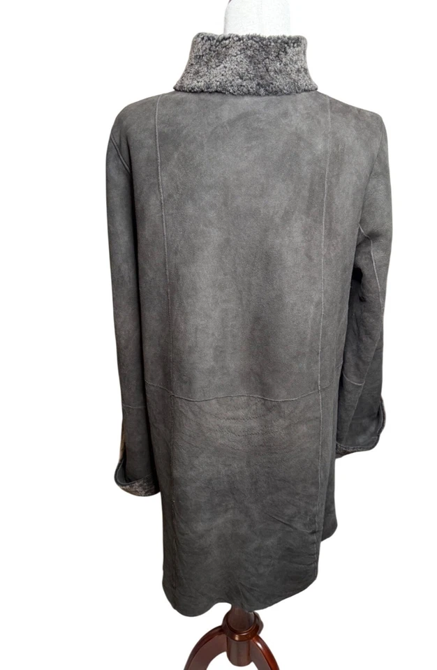 Abrigo de piel de oveja merino cordero Rosenberg R&L envejecido de colección M Penny Lane germen hippie Foto 2 de 4