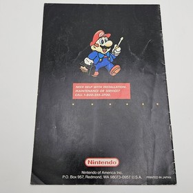 Super NES Mouse Instruction Booklet Manual Super Nintendo SNES Only