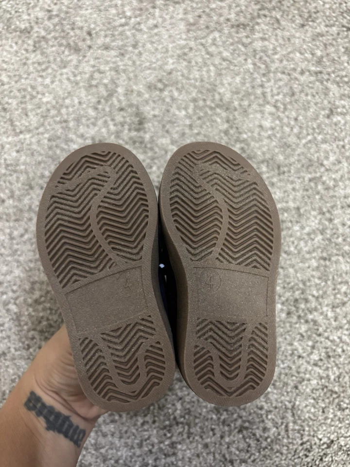 Baby Gap Size 4 Toddler Boy Shoes Lace Up Blue Dress Shoe - Image 3 of 3