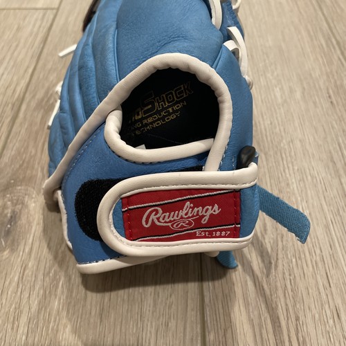 Rawlings H105ICBW 10 1/2" RHT Leather Shell YOUTH Baseball Glove Mitt Blue NWT - Picture 6 of 6