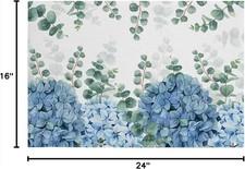 Floral Botanical Non-Slip Washable Bath Runner Rug