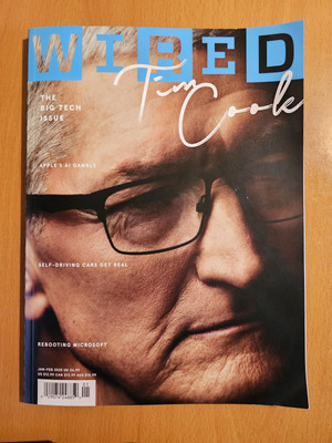 Wired Magazine 01 2025: The Big Tech Issue (Tim Cook, Microsoft) Jan-Feb