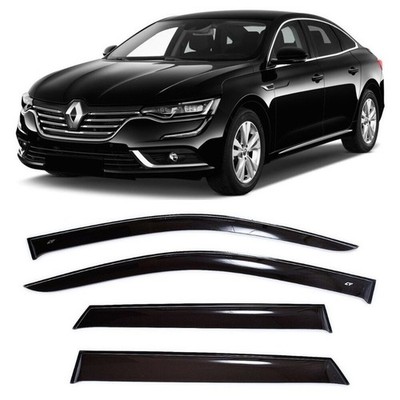 Tape-on Window Visors Rain Guards Fit Renault Talisman 2015-2022 Wind Deflectors