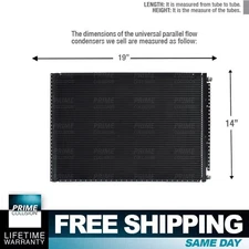 CNFP1419 AC A/C  Universal Condenser Parallel Flow 14 x 19 O-ring #6 And #8