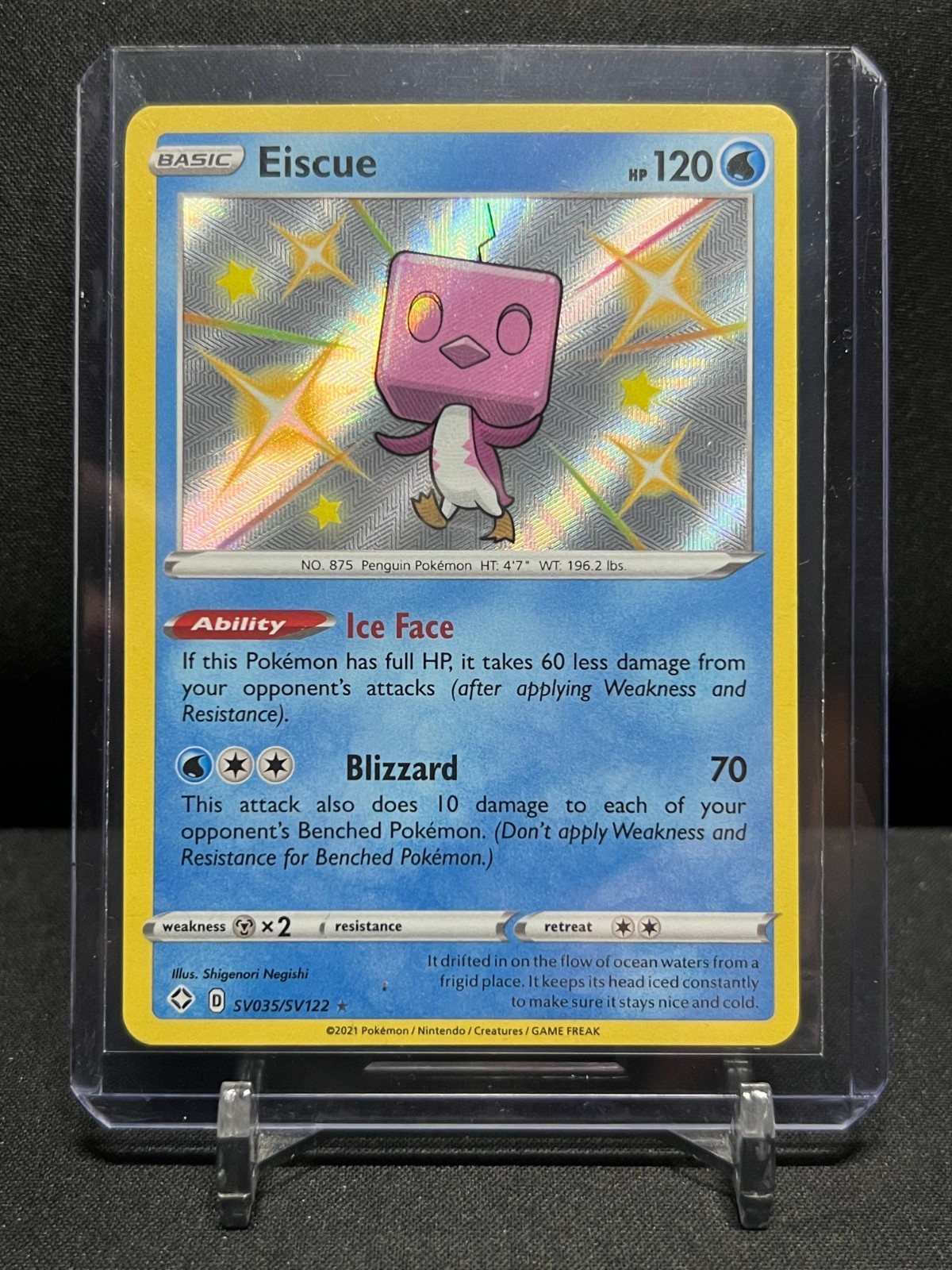 Eiscue SV035/SV122 Shiny Vault Holo Pokémon 2021 Shining Fates - NM