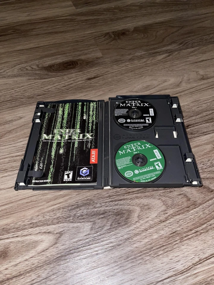 Vintage 2003 Enter the Matrix Nintendo GameCube 2 Disc Complete Tested Atari - Image 2 of 4