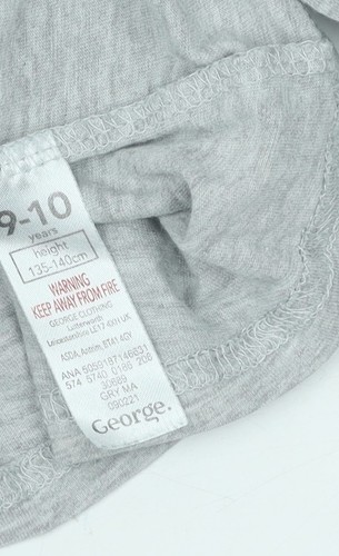 George Boys Grey Minecraft Long Sleeve T-Shirt 9-10 Years - Picture 5 of 12